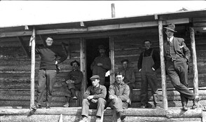 Group portrait of Lovett workers