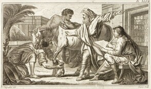 Cheval malade entourÃ© de soignants