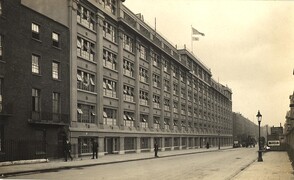 King George Military Hospital, exterior view of the hospital along Stamford Street