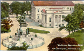 Washington Equestrian Statue and State Capitol, Richmond, Va.