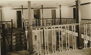 Passenger cabin area of R100 Airship (Howden Aerodrome) 1933 (archive ref DDX1017-1)