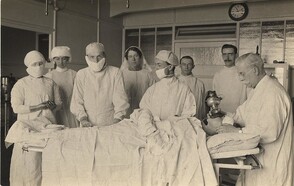 King George Military Hospital, 3rd floor theatre, Dr. Barrington Ward and Dr. Lillian