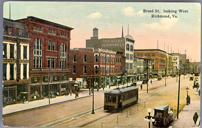 Broad Str. Looking West Richmond, Va.