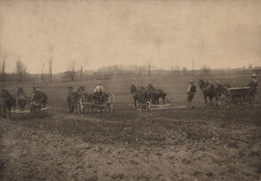Cultivating, harrowing, seeding back view, 1908