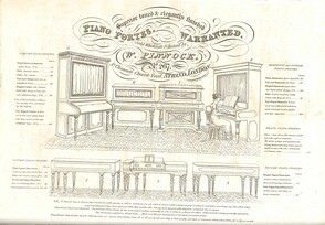 W. Pinnock piano fortes trade advert