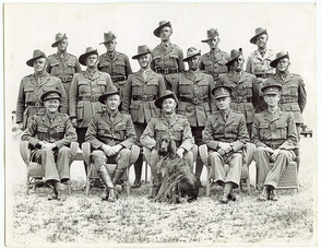 Offficers of the 6th Garrison Battalion at Brighton Camp (c1950)