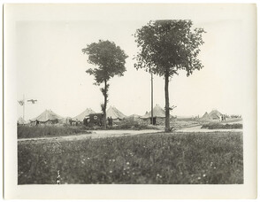 5 Field Ambulance [view of tents and vehicle] - taken by Official Photographers