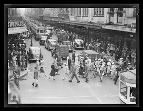 K. Davis - Tramwoman at work [and other tram photographs], 1933-1942
