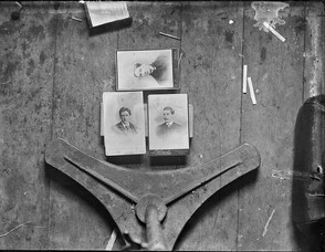 Swiss 94 B. Oberland. Three cabinet card portraits on the floor of a woman and two men attributed to the studios of Mansfield, Lafayette and Chancellor