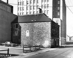 Sperry Gyroscope Co. corner of Lower Water St. and Prince St., looking north-west along Lower Water St.