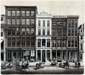 Brown, Frederick & Kunkel, clothing warerooms, 41 North Third Street, Philadelphia, [1855]