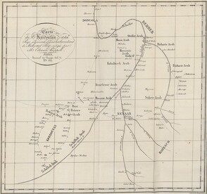 Carte du Kordoufan et des pays adjacents