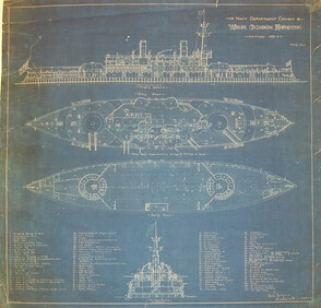 World's Columbian Exposition - Navy Dept Exhibit blueprint