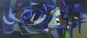 ComposiÃ§Ã£o Autor: Roberto Burle Marx Ano: 1972 TÃ©cnica: Ã“leo sobre tela DimensÃ£o: 130cm x 300cm