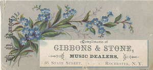 Gibbons & Stone Music Dealers and Publishers (estab. 1861)