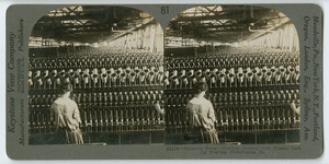Spinning Room, Winding Bobbins with Woolen Yarn for Weaving, Philadelphia, PA