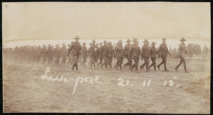 Church parade at Liverpool [Camp] of some of the Sports Company