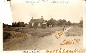 Glastonbury School - east of Northbrook, c1920s