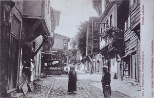 A street in an Istanbul Muslim mahalle of the 1870s