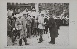 Picture of ceremonial parade. 1919