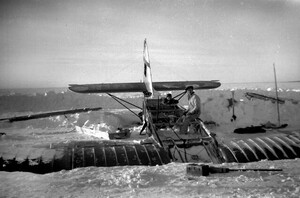 Airplane in the ice