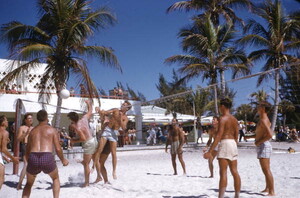 Volleyball at the municipal casino: Lido Beach, Florida
