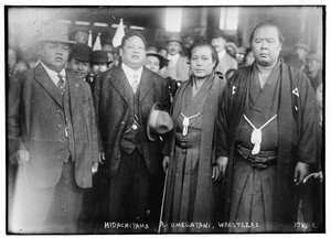 Hidachiyama & Umegatani, wrestlers (LOC)