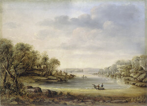 Parsley Bay, Sydney, ca. 1845 , oil painting, GE Peacock