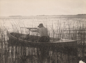 Hunting from canoe, 1909