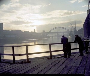 Atmospheric view of the Tyne Bridge, 1959