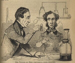 Drs. Taylor and Rees performing their analysis