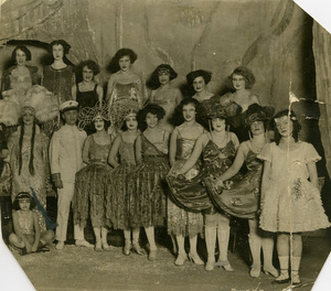 Unidentified dancers on stage. [1924 or 1925]