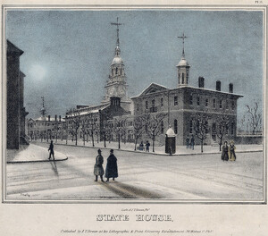 State House. Philadelphia, c1840, 1848.