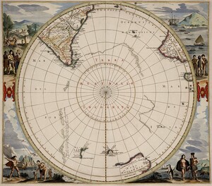Map of Antarctica (1657) Hondius, H., & Jansson, J