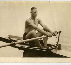 Bobby Pearce in a single scull