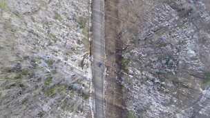 Mazinaw Tramway Aerial View - Built 1850s