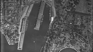 Aerial view of Woolloomooloo, Sydney, c.1925