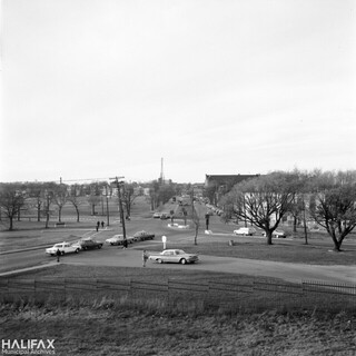 Looking north from the edge of Citadel Hill to the intersection of North Park and Cogswell Streets