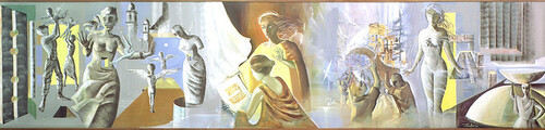 Lei Ãurea Autor: Rubem Zevallos Ano: 1979  TÃ©cnica: AcrÃ­lica sobre tela  DimensÃµes: 150cm x 640cm