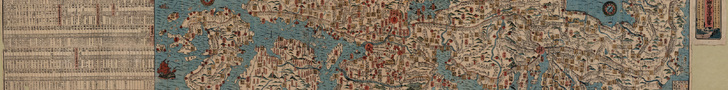 Detailed itinerary map of great Japan