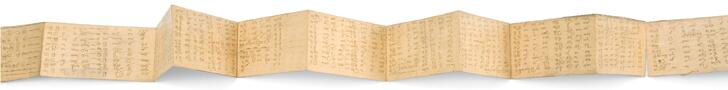 Sinhalese palm-leaf manuscript astrological calendar